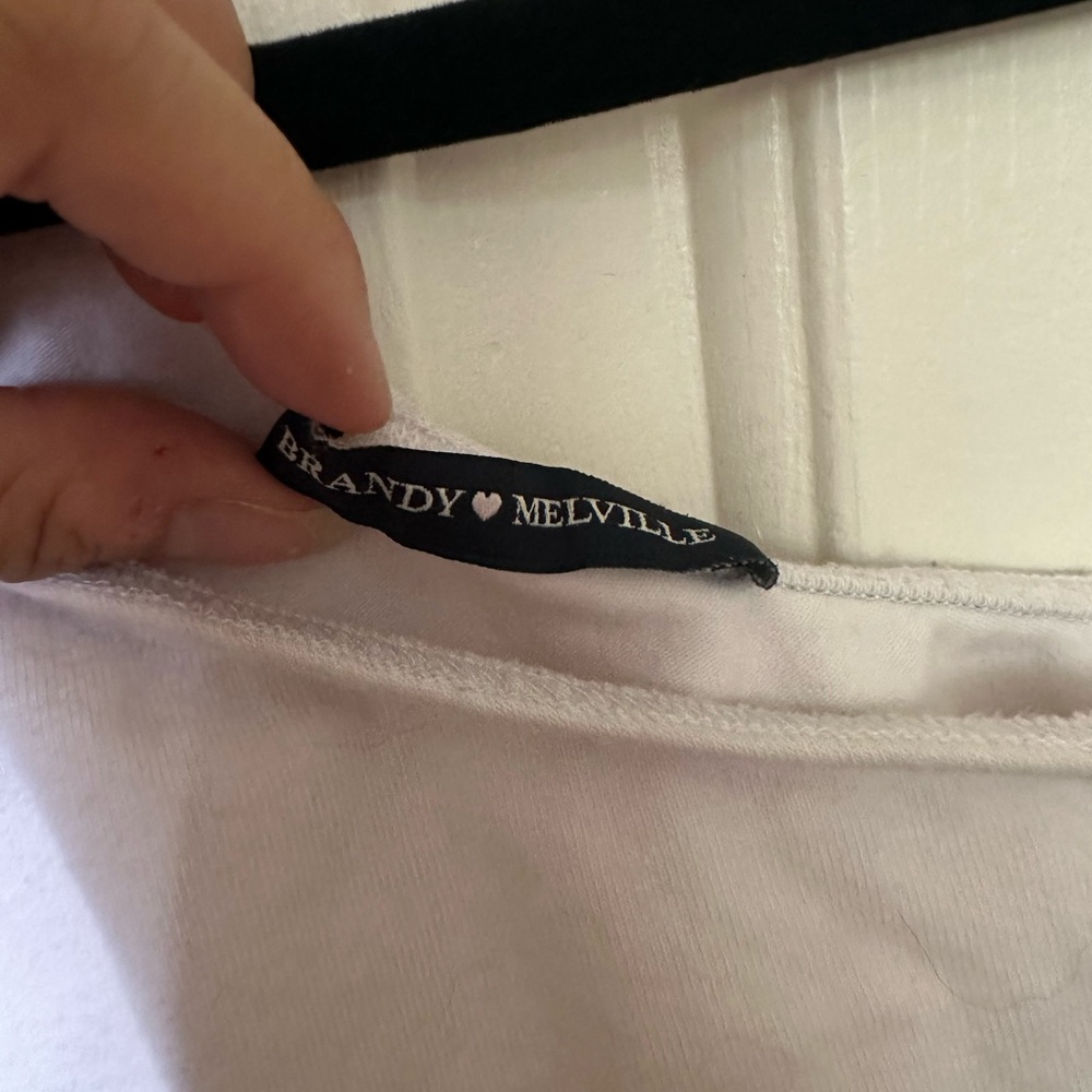 Brandy Melville White Off the Shoulder Top